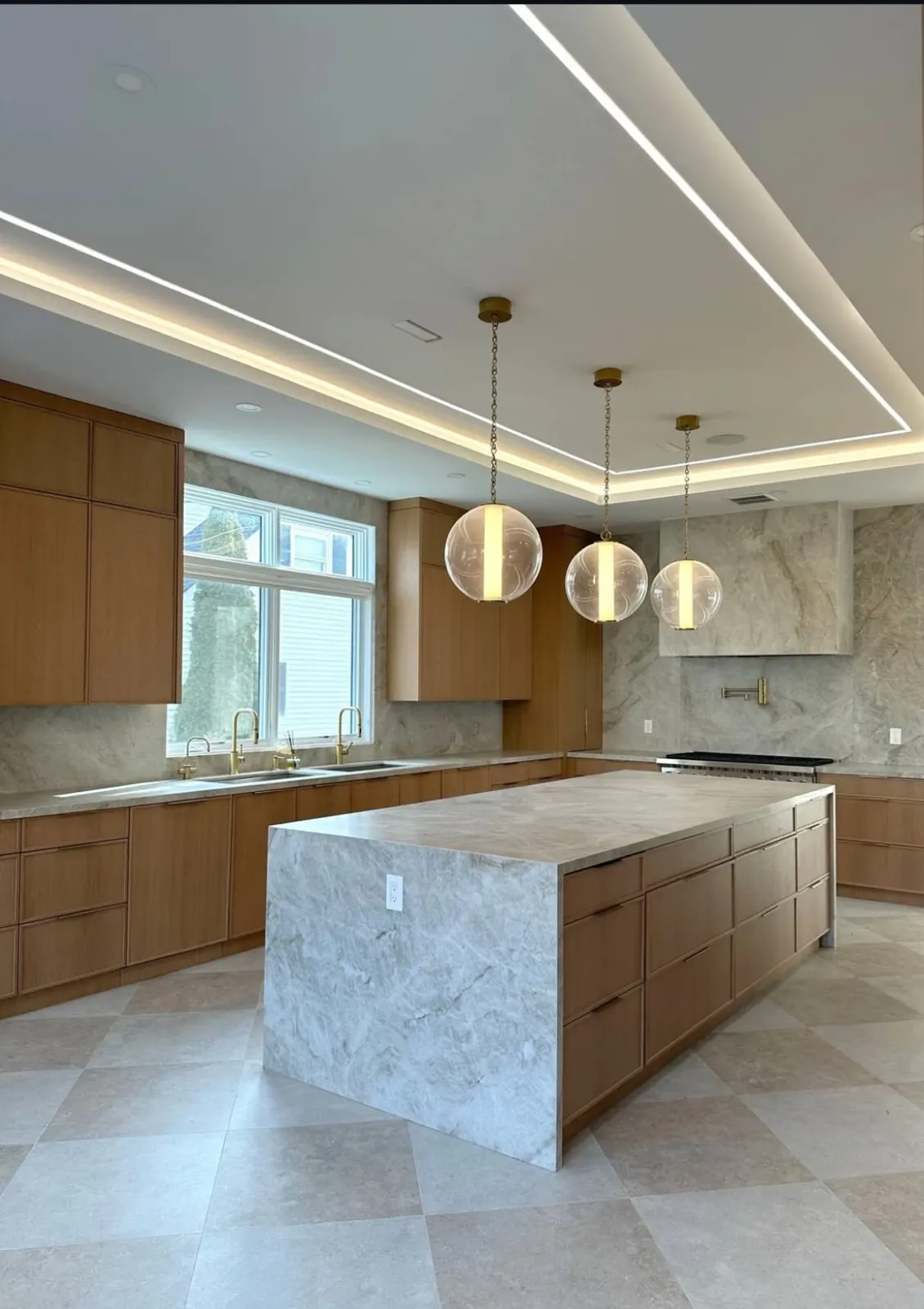 Kitchen lighting scene — installed by TrekTek