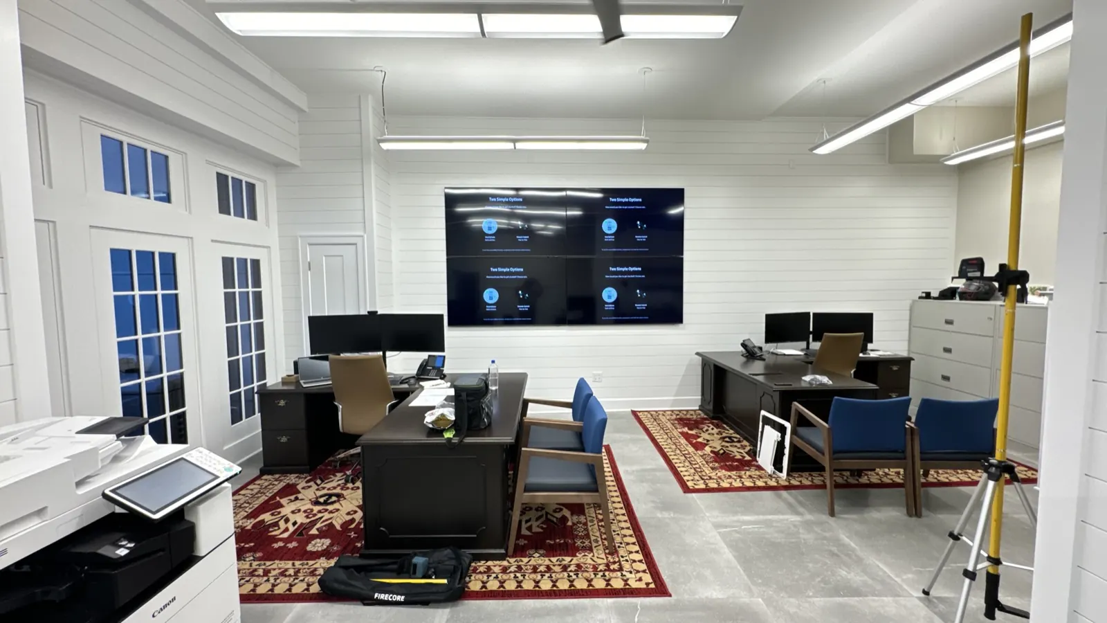 Office displays — installed by TrekTek